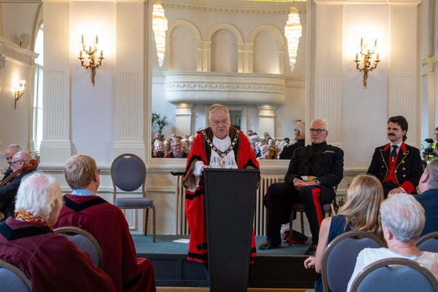 Abergavenny Mayor holds in Civic Ceremony
