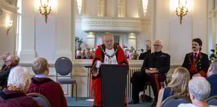 Abergavenny Mayor holds in Civic Ceremony