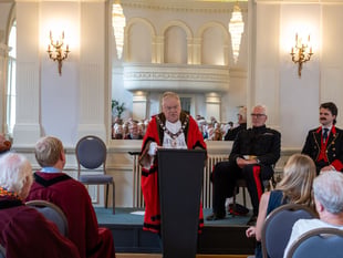 Abergavenny Mayor holds in Civic Ceremony