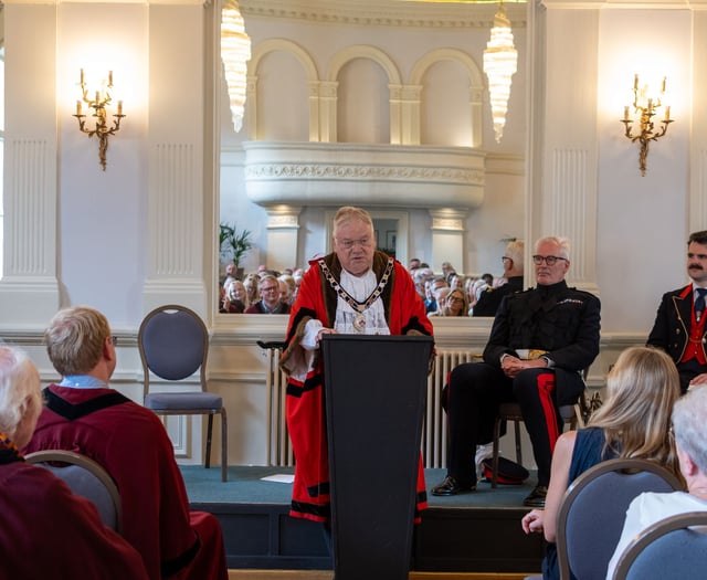 Abergavenny Mayor holds in Civic Ceremony