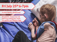 
Abergavenny PSC hold emergency vigil to highlight the crisis in Gaza