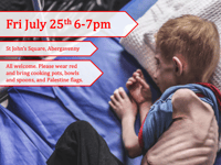 
Abergavenny PSC hold emergency vigil to highlight the crisis in Gaza