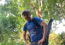 Dorset man passes through Abergavenny on a 280-mile charity walk