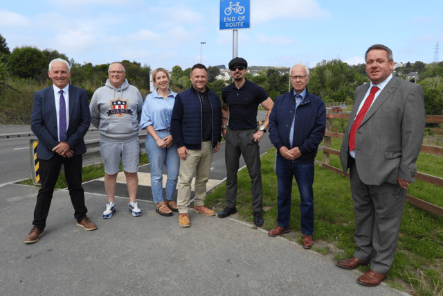 Hopes people in Brynmawr will leave car at home as new path completed