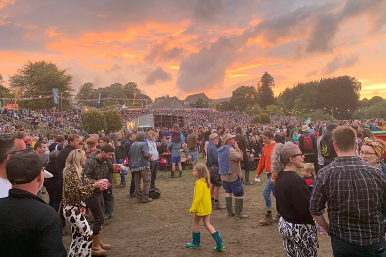 Green Man sunset
