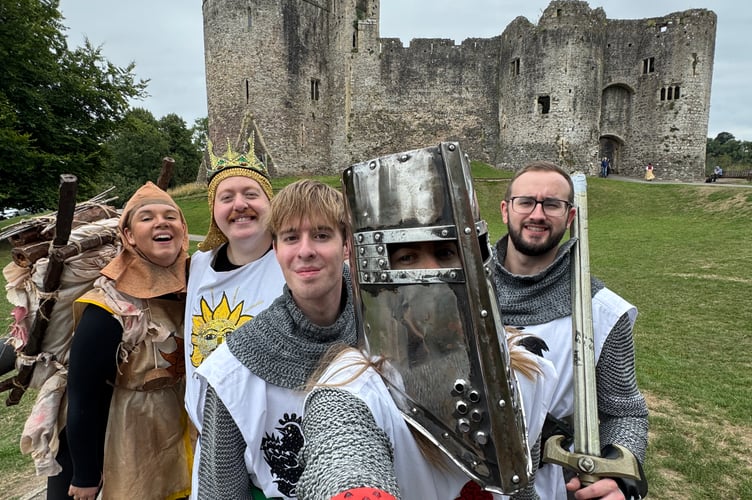 Spamalot case at Chepstow castle