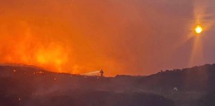 Firefighters control wildfire near Abergavenny