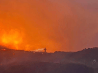 Firefighters control wildfire near Abergavenny