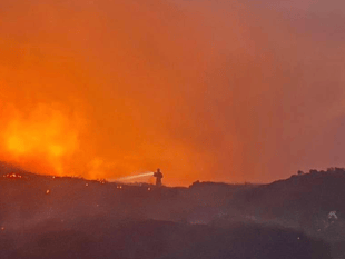 Firefighters control wildfire near Abergavenny