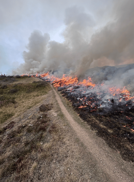 Wildfire near Abergavenny 12.08.25