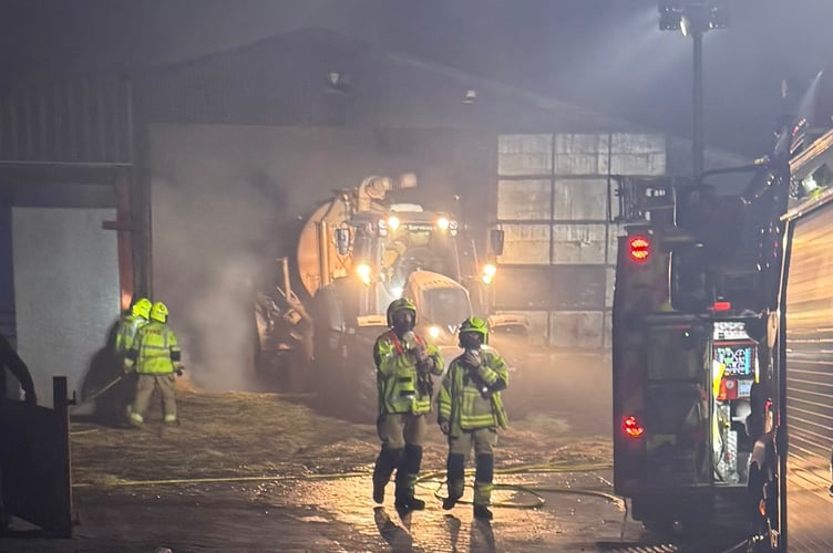 Barn fire