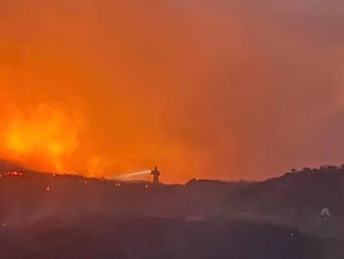 Firefighters withdrawn after battling Clydach Dingle wildfire