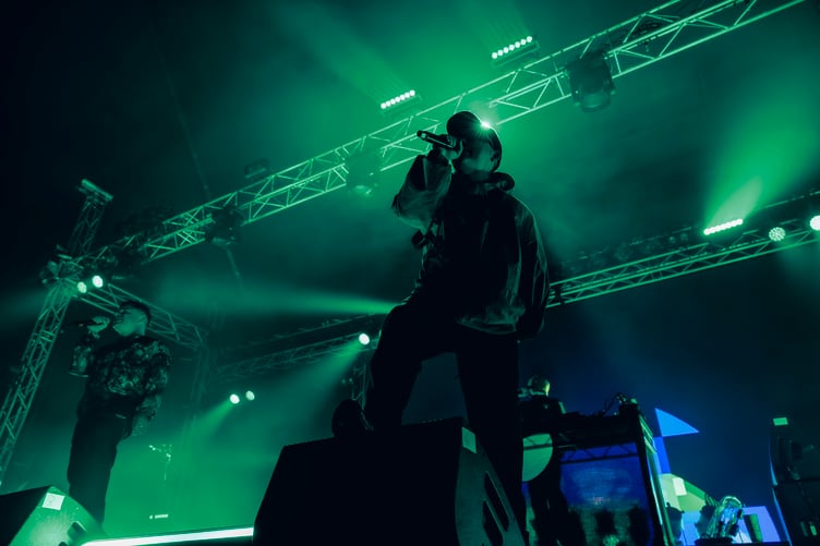 Kneecap in the Far Out tent on Thursday