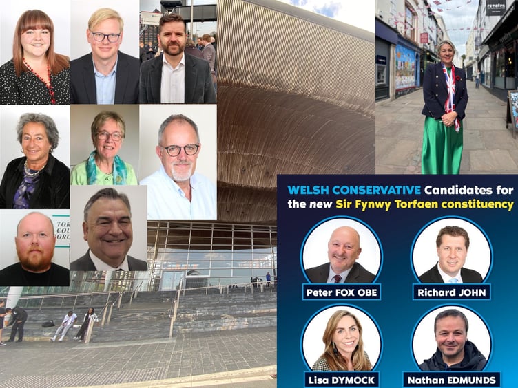 Senedd candidates Sir Fynwy Torfaen 2026