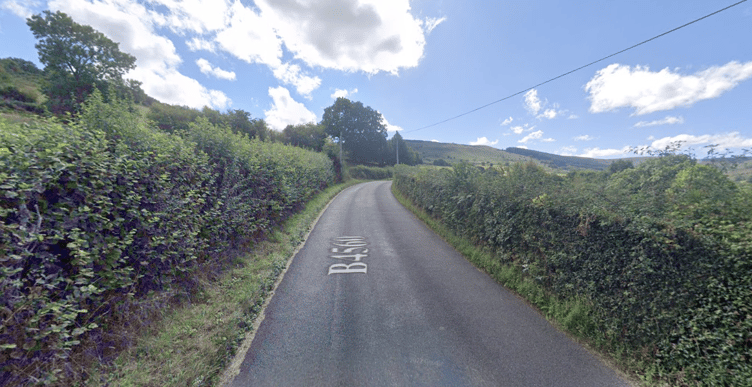 Emergency services were called to the B4560 south of Llangynidr after a collision between a car and a horse