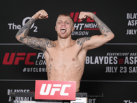 Mason 'the Dragon' Jones breathes fire at London's O2