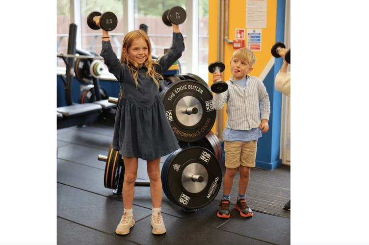 The next generation show their power at the opening of the Eddie Butler Sports Centre of Excellence