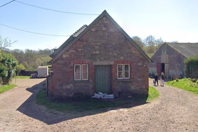 A general view of Llanvetherine Court.