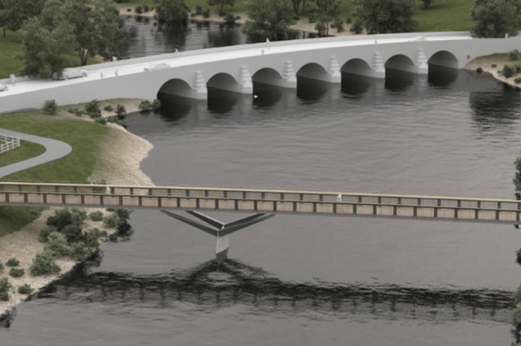 Llanfoist footbridge artist's impression