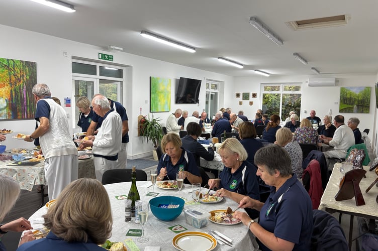 Gilwern Bowls Club members enjoyed a celebratory tea after the official opening of their clubhouse revamp
