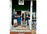 League president cuts tape on Gilwern clubhouse upgrade