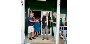 League president cuts tape on Gilwern clubhouse upgrade