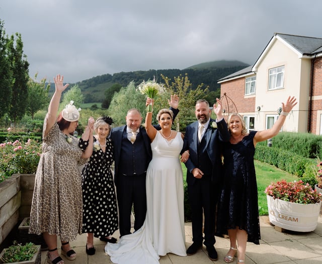 Local couple get married at Abergavenny care home