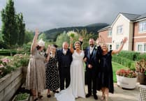 Wedding at an Abergavenny care home brings the whole family together
