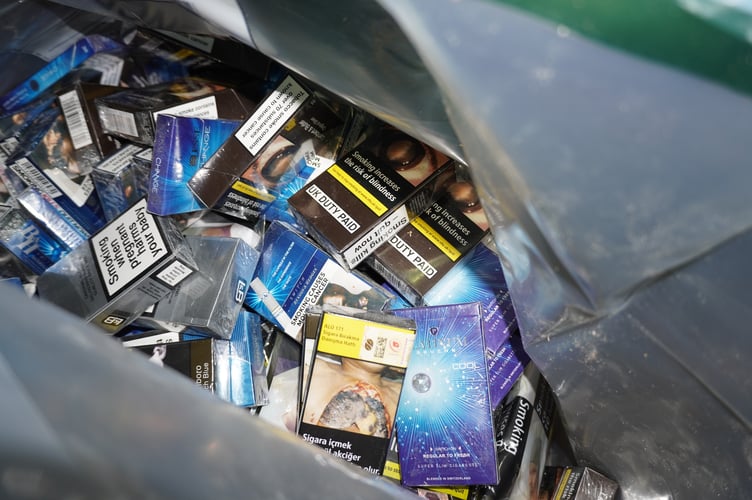 Illegal tobacco and vapes seized from Abergavenny premises