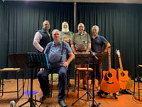 Local sea-shanty band represents Monmouthshire in Cornwall.