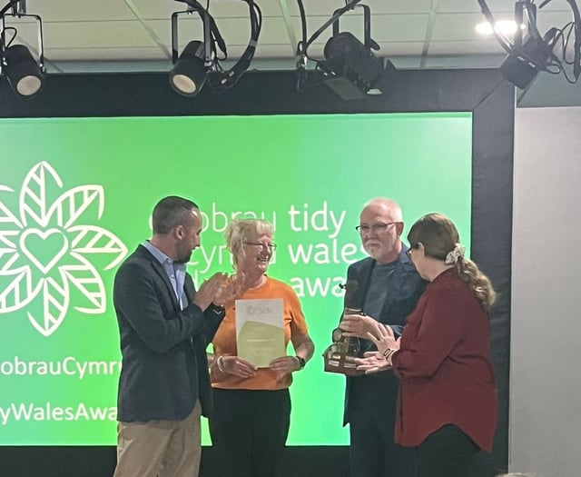 Abergavenny Tidy wins top Tidy Wales Awards