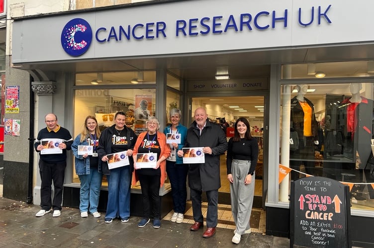 Peter Fox MS visits Cancer Research UK in Abergavenny