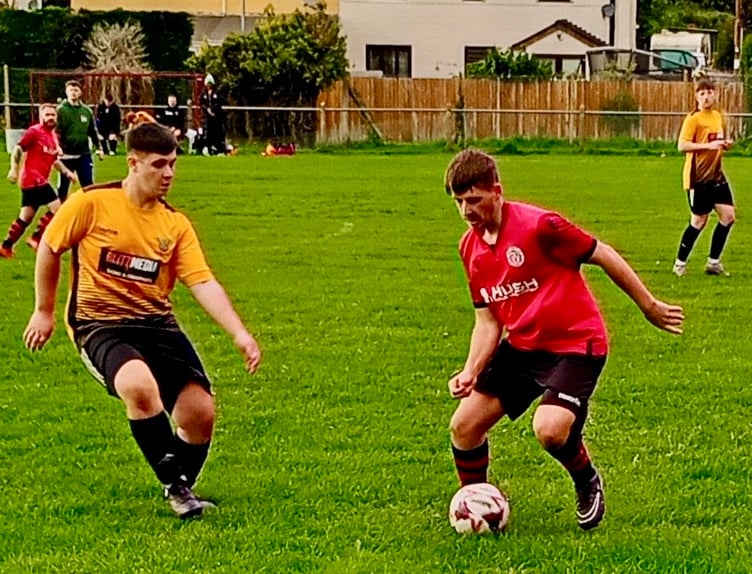 Levi Boulter scored his first goal for Mardy in the 6-1 win