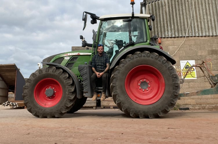 Adam Knock, Farmer from Abergavenny, who has had his business accounts suspended by Meta