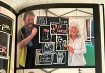 A look back at the chalkboard designed by a local man for Jilly Cooper