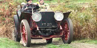 Vintage wheels roar across rural trails