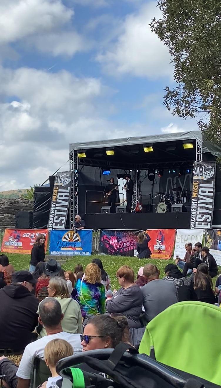 Tribute band, 'Experience the Beatles' play at AM Fest 2025 in Abergavenny