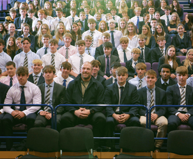 Wales and Lions star Alun Wyn Jones inspires students