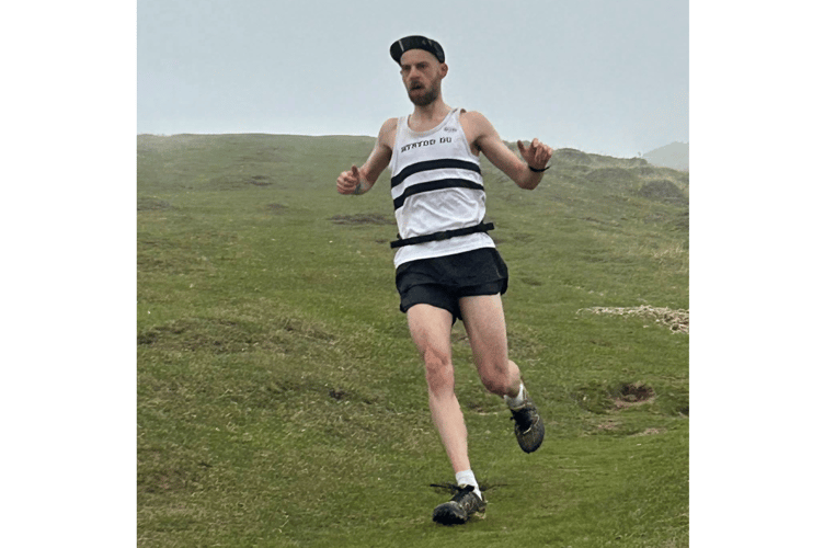 Jonathon Ford hurtles down the mountain. 