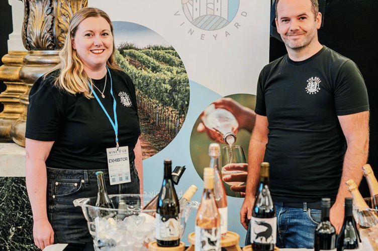 Lucy and Dan Alford's vineyard has seen a record harvest