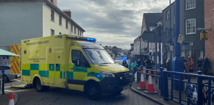 Major emergency service response in Abergavenny