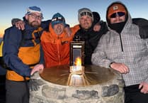 In pictures: local duo join crew to shine a light on baby loss awareness