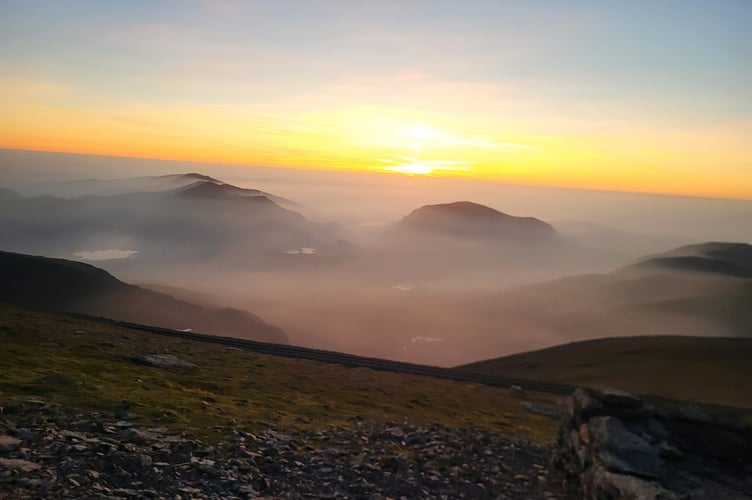 view from yr wyddfa