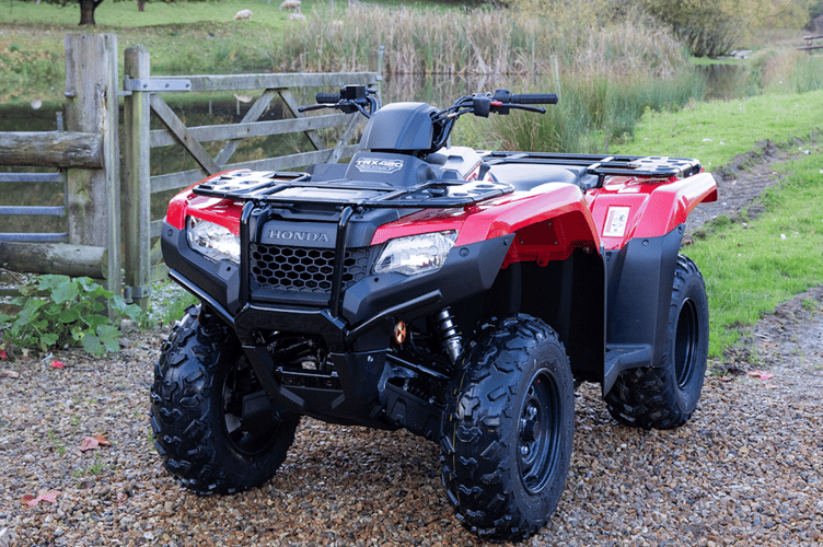 The accident involved a Honda quad bike. File photo