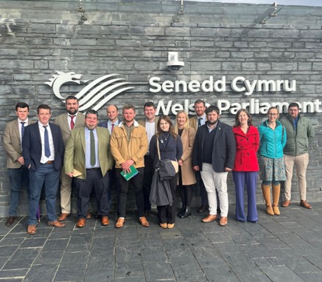 NFU Cymru's Next Generation Development Group visits Cardiff Bay