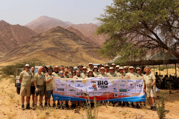 Prostate Cymru trek Namib Desert 2025