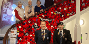 Abergavenny group unveil poppy cascade