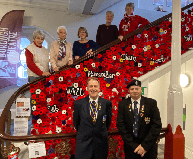 Abergavenny group unveil poppy cascade