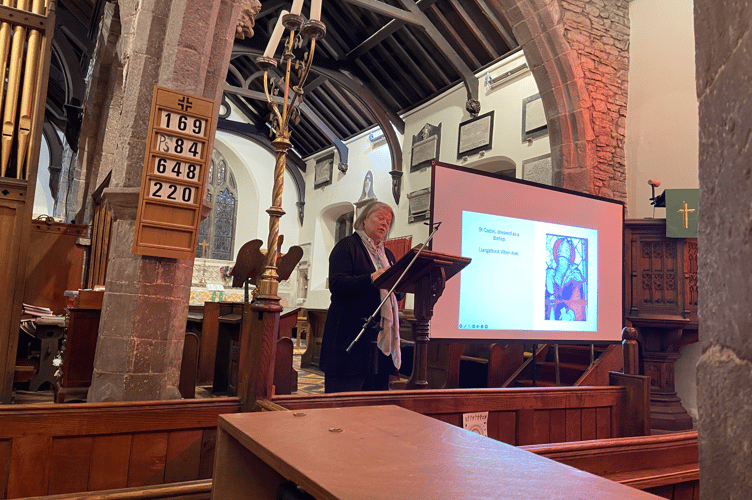 Elizabeth Siberry delivers an illustrated talk about her new book on St Catwg