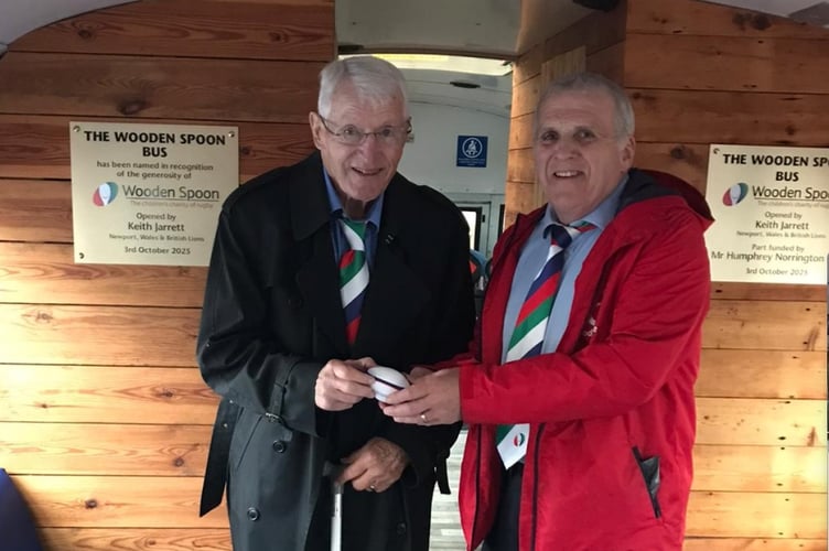 Kieth Jarrett officially opened the Wooden Spoon Bus